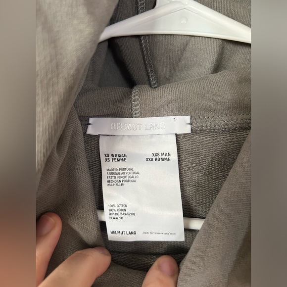Helmut Lang Grey Hoodie - Picture 6 of 9